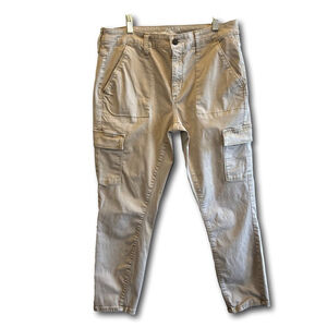 Universal Thread High Rise Skinny Crop Cargo Pants Khaki Woman’s Size 10/30R